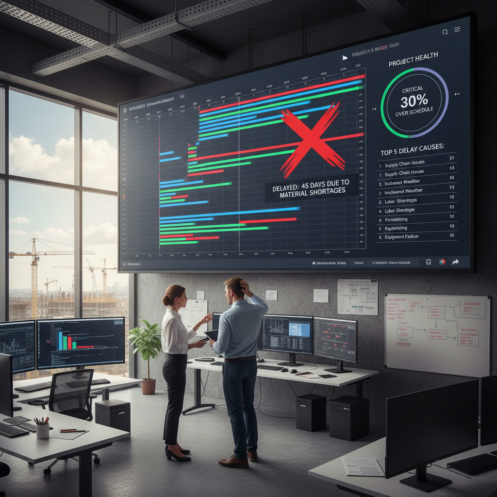 Construction project timeline analysis and delay assessment