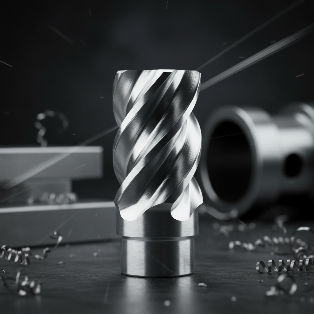 Precision CNC cutting tools and carbide inserts on dark metallic surface, close-up machining tools, workshop low-key lighting