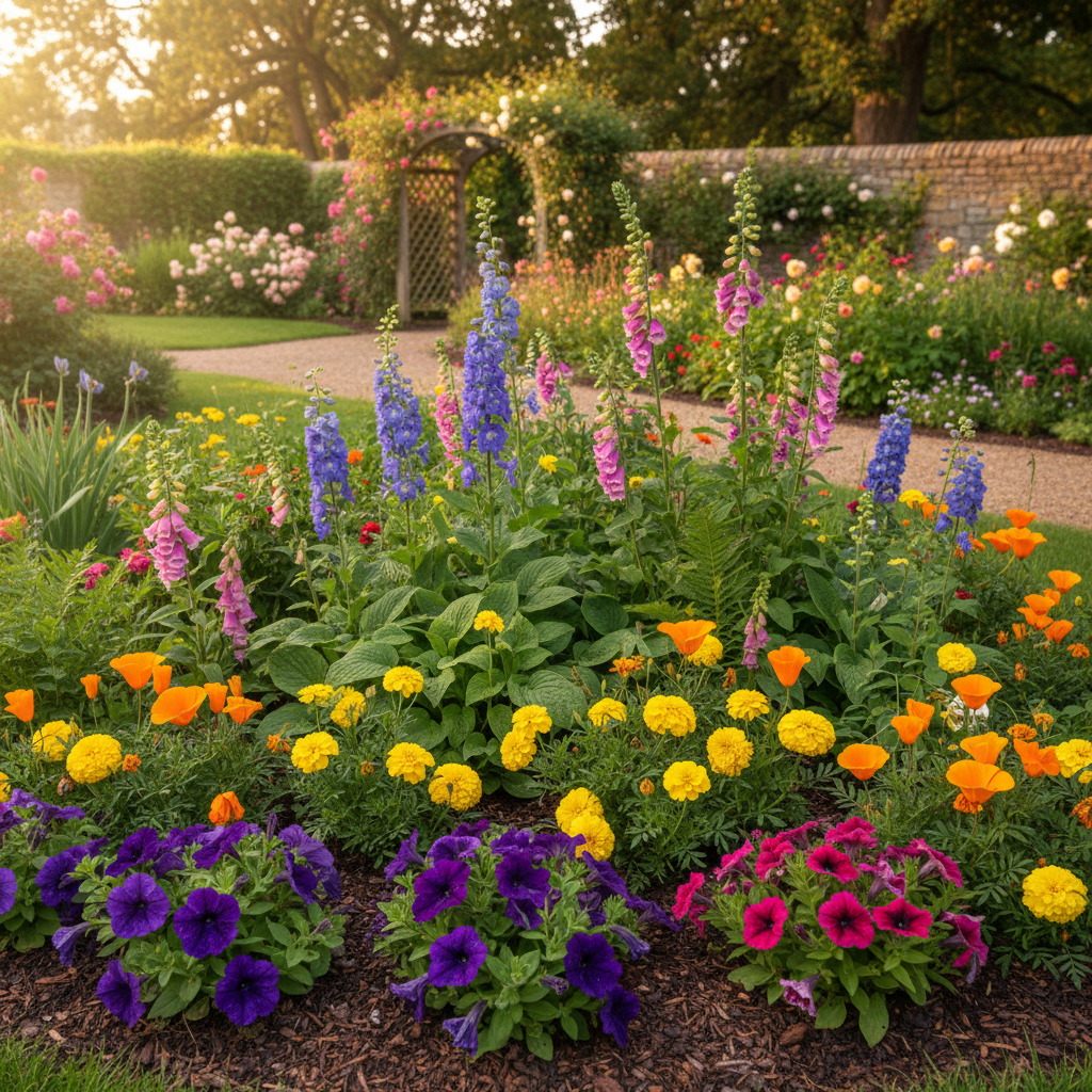 Beautiful garden bed maintenance in Lake Elsinore residential property