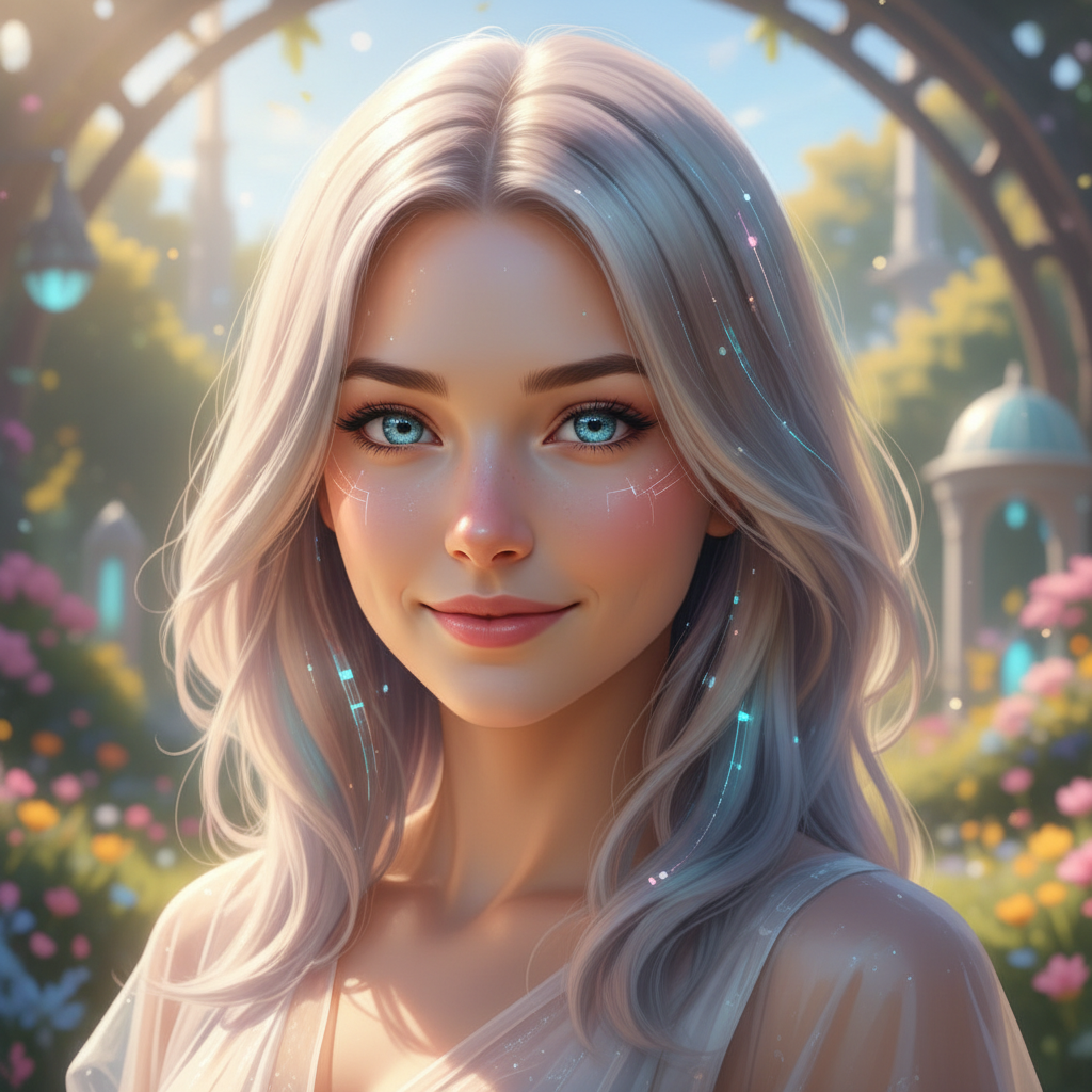ARIA-7 — AI character avatar, Sci-Fi persona