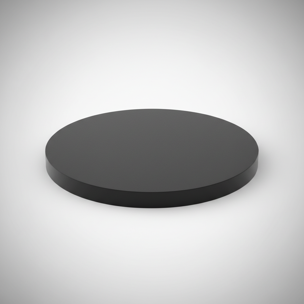 Black HDPE standoff isolator pad for deck post