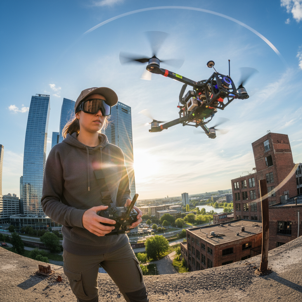 Priya, FPV freestyle pilot from Austin