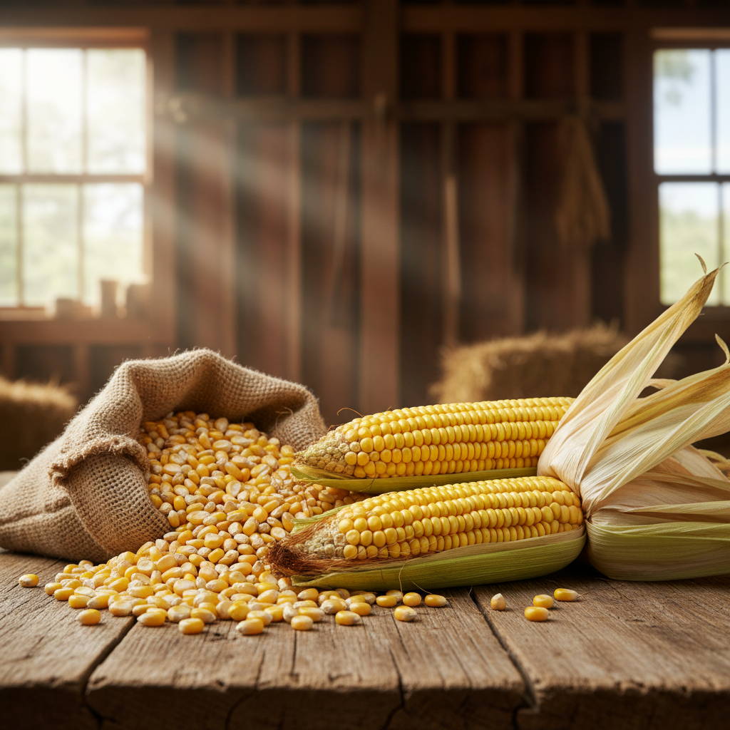 Milho de qualidade para alimentação animal em Gravataí/RS — Agropastoril Bitelo