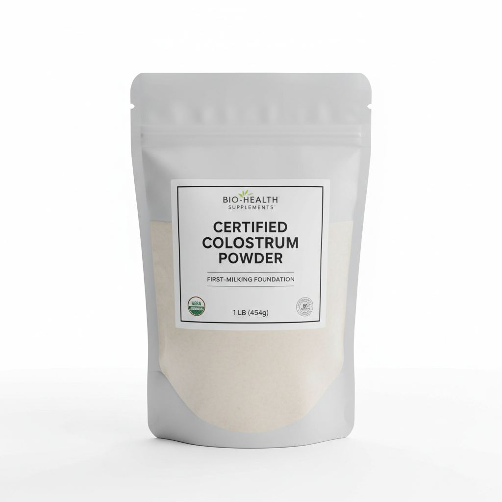 Colostrum6 1lb certified 6-hour first-milking bovine colostrum supplement bag