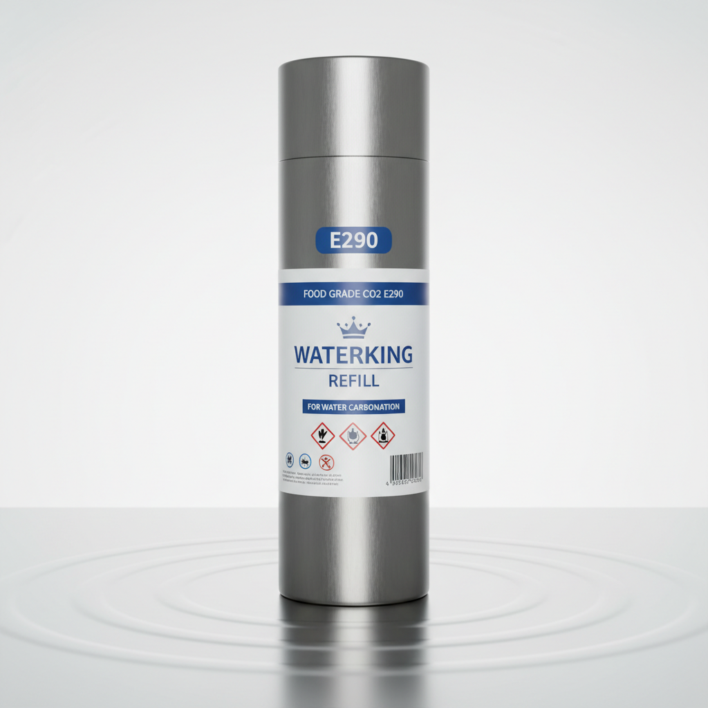 Bombola CO2 alimentare E290 per gasatura acqua, ricarica professionale WaterKing