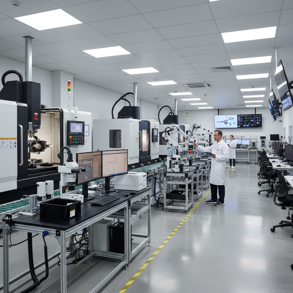 Modern manufacturing facility with industrial equipment representing Asian Maritime Industries