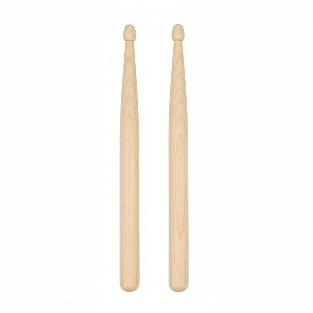 Pair of small maple drumsticks sized for children