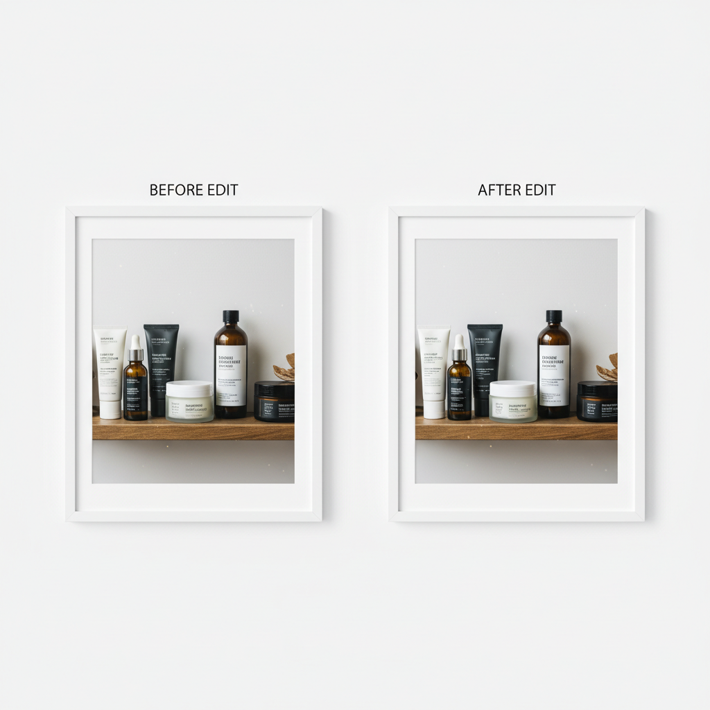 Raw product photo input