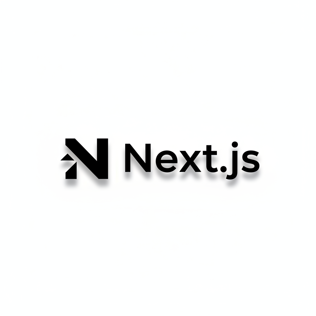 Next.js logo - black letter N in square frame