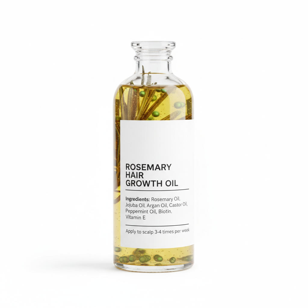 Step 2 Hair Growth Spray bottle with botanical rosemary label