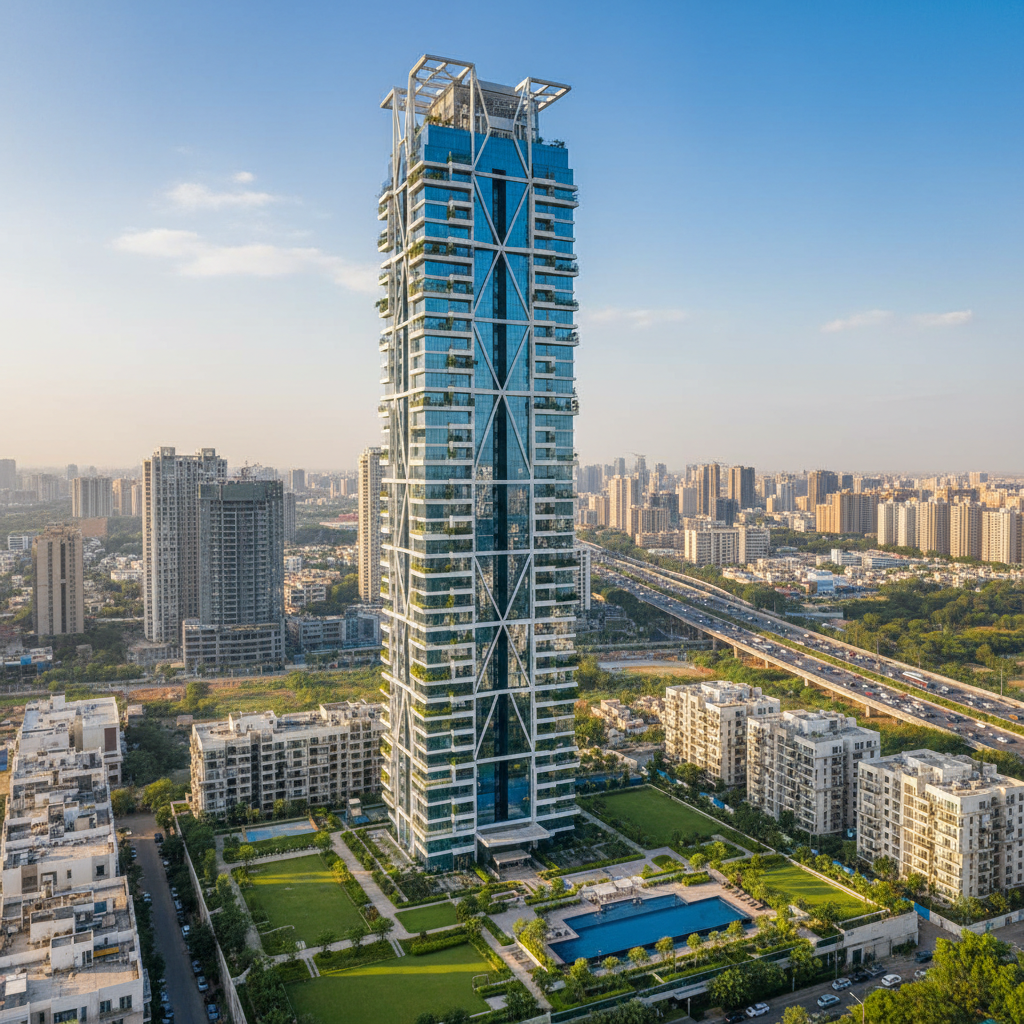 Mahindra Luminare premium residential complex with modern architecture in Gurugram
