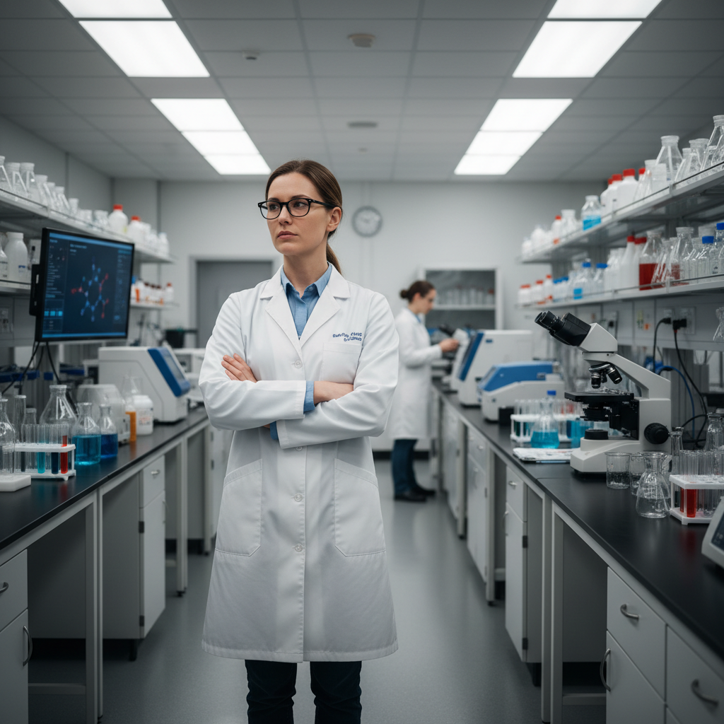 Rachel Kim, woman with glasses, Austin Texas Lab owner