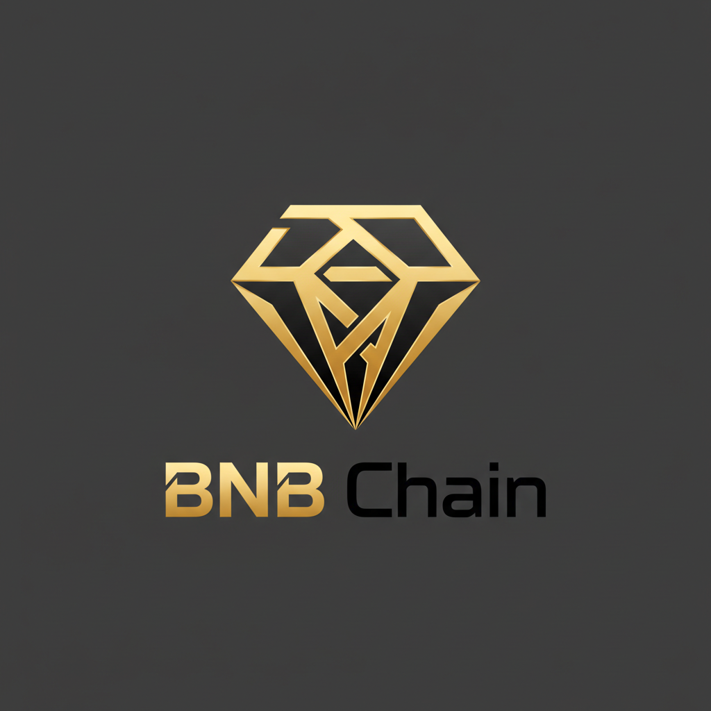 BNB Chain logo with gold and black diamond