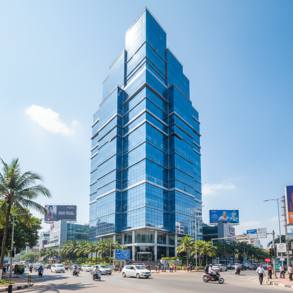 Commercial office building with high road visibility in Coimbatore