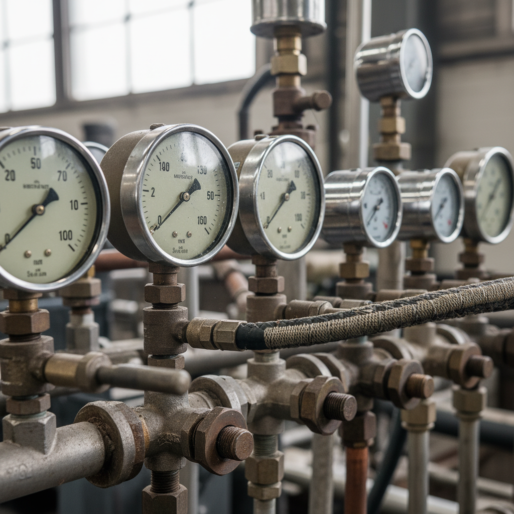 Electrical meters and control panels, industrial facility, technical equipment close-up, bright workshop lighting