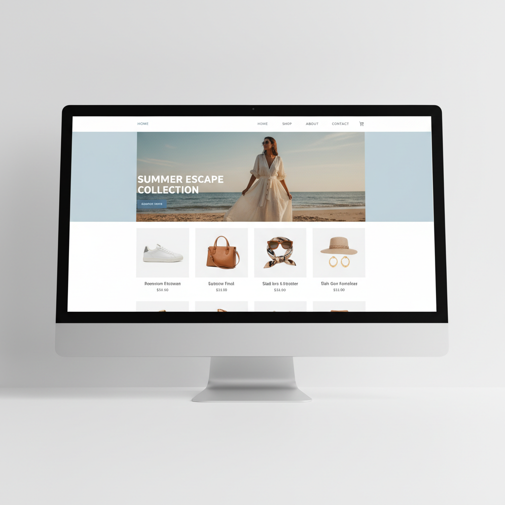 ShopEase e-commerce platform homepage designed by NgayoBusiness