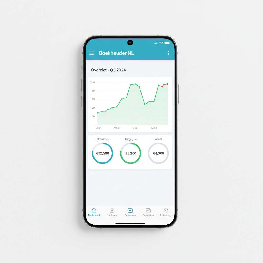 Person checking investment app on smartphone showing green portfolio growth