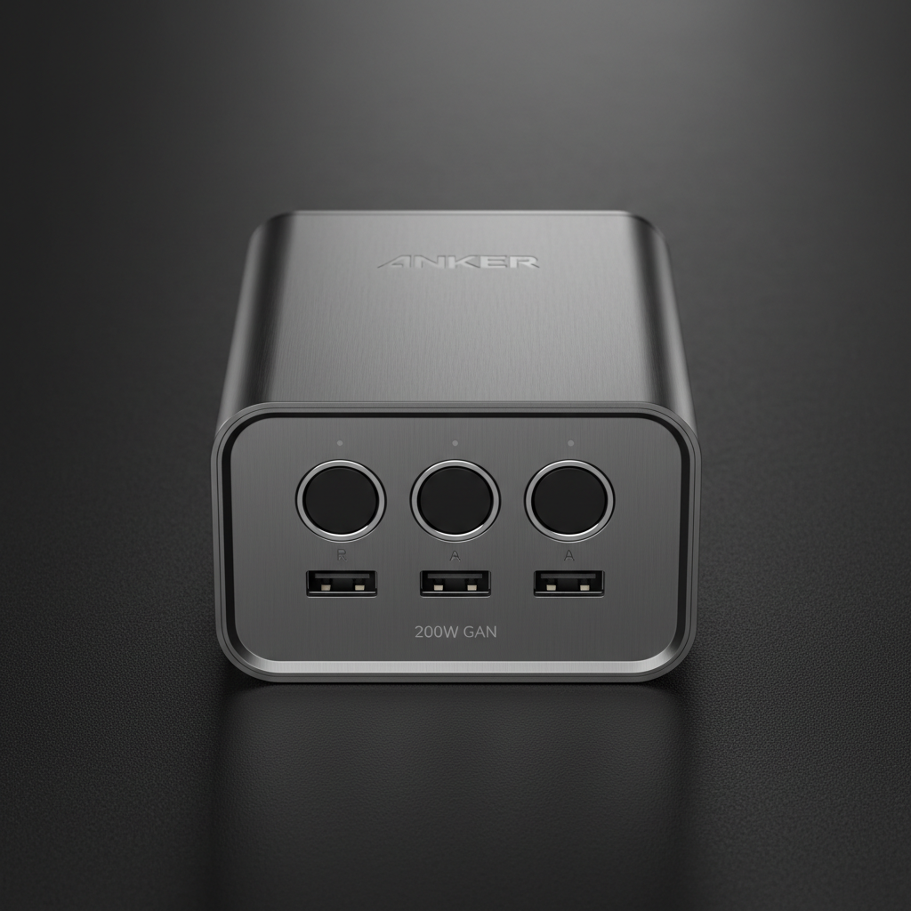 Anker portable power bank charger with multiple USB ports