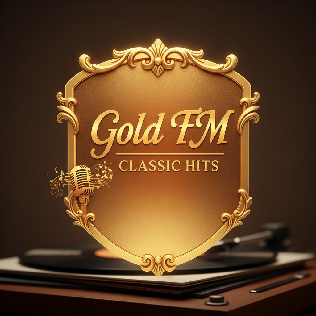 Gold and warm tones representing Gold FM classic hits station