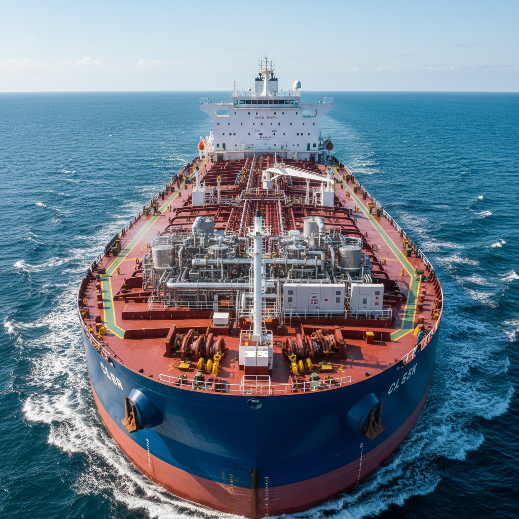 CS Tanker vessel at sea, ballast water treatment system, environmental compliance