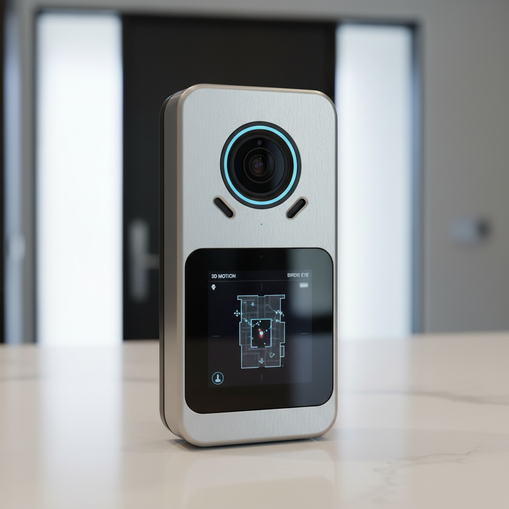 Smart Doorbell Camera product photo on clean neutral background