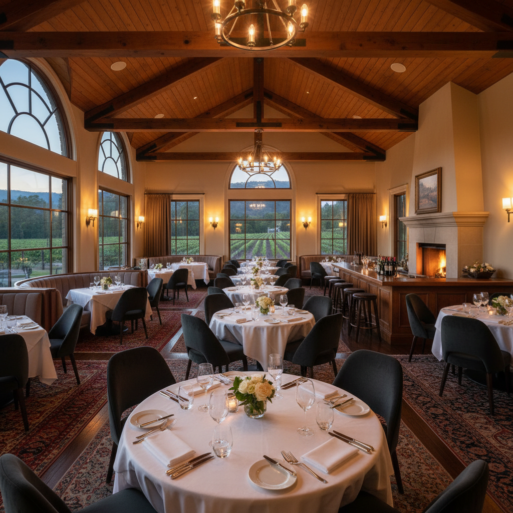Fine dining restaurant in Napa Valley.