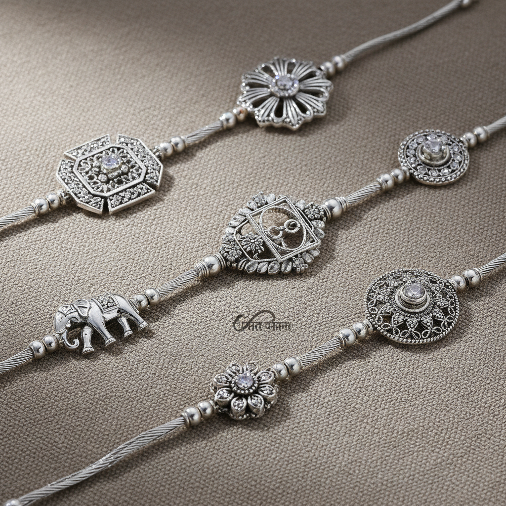Rakhis - silver jewellery collection