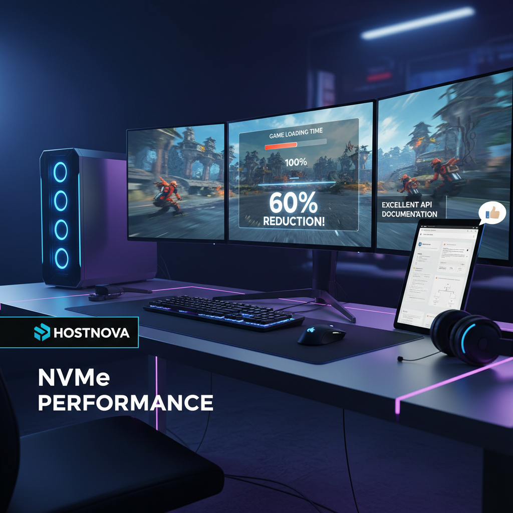 Gaming setup with multiple monitors showing game footage
