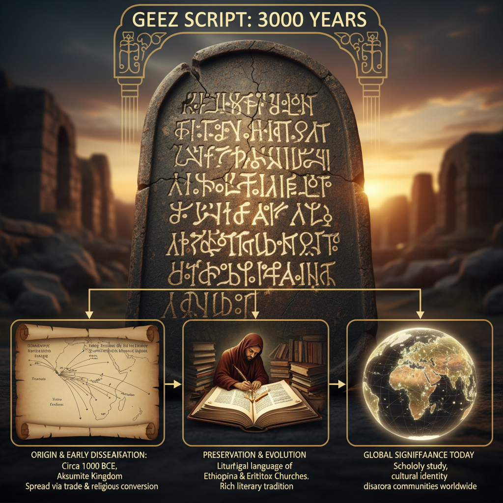 የግዕዝ ፊደል ታሪክ | History of Geez Script — blog article cover image