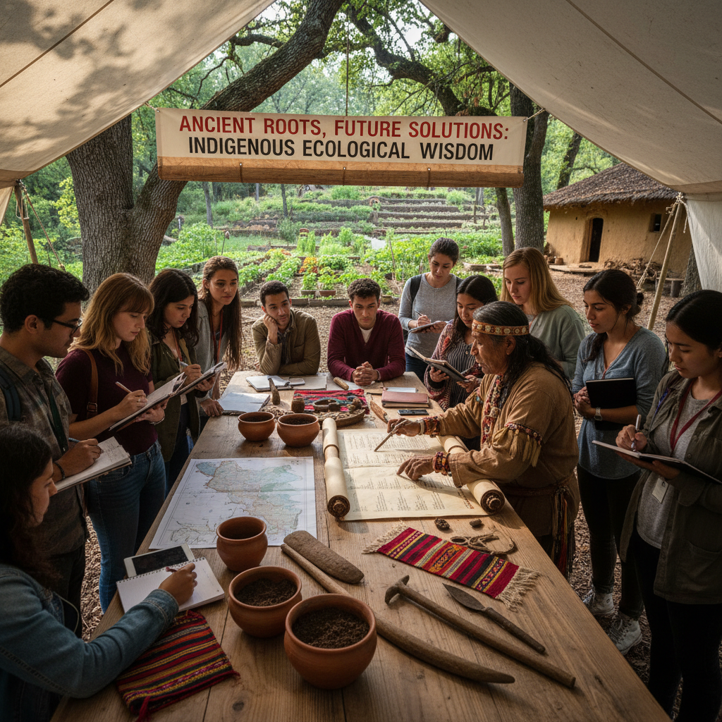 Indigenous Knowledge & Environmental Stewardship — global citizenship lesson thumbnail showing sustainability theme