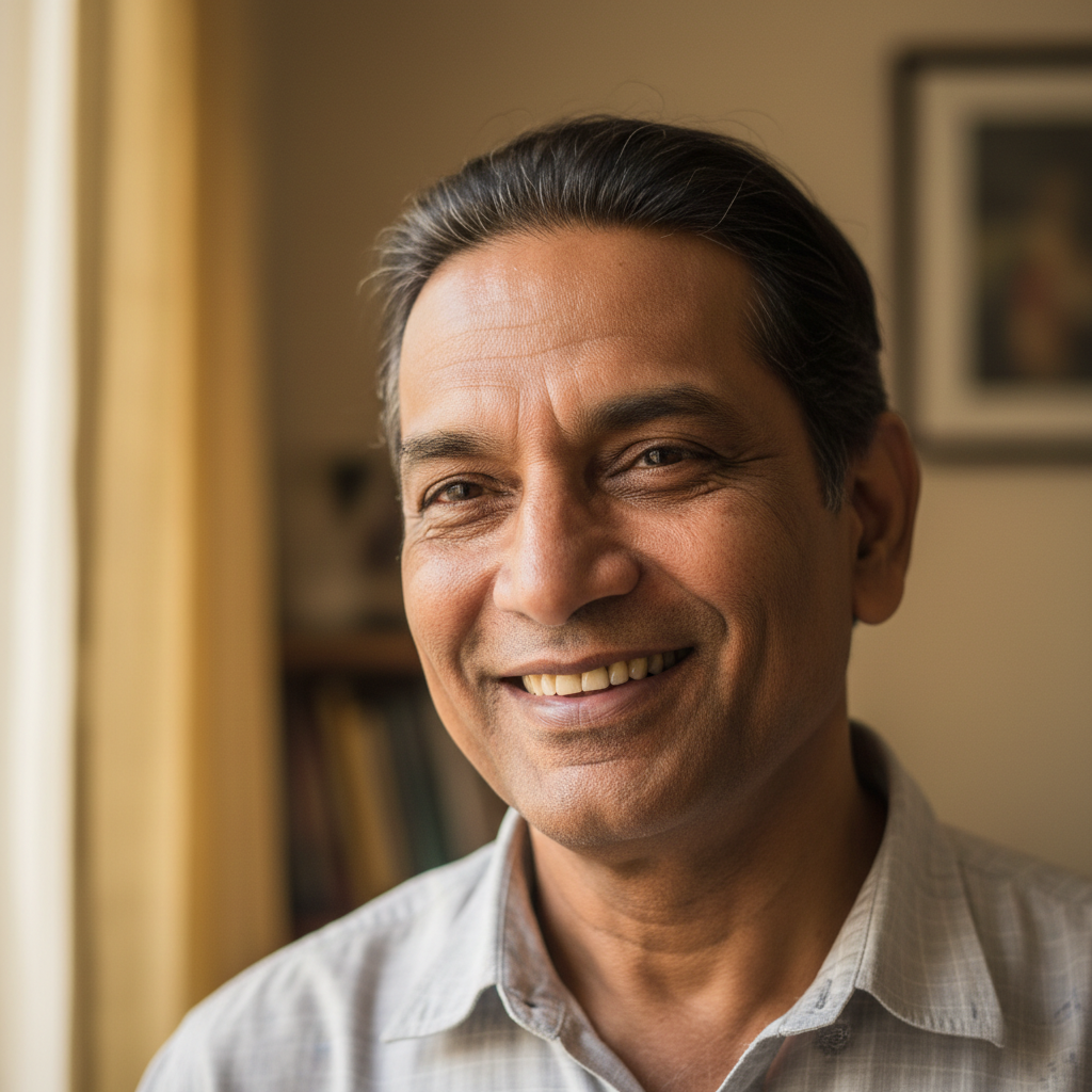 Portrait of a smiling Indian man
