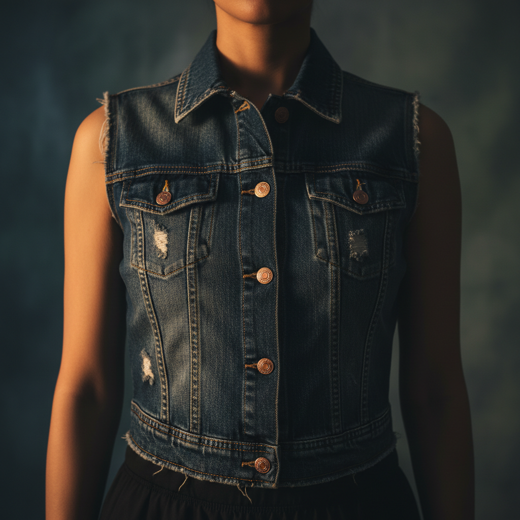 Stylish streetwear clothing on dark background, moody low-key product photography with deep shadows