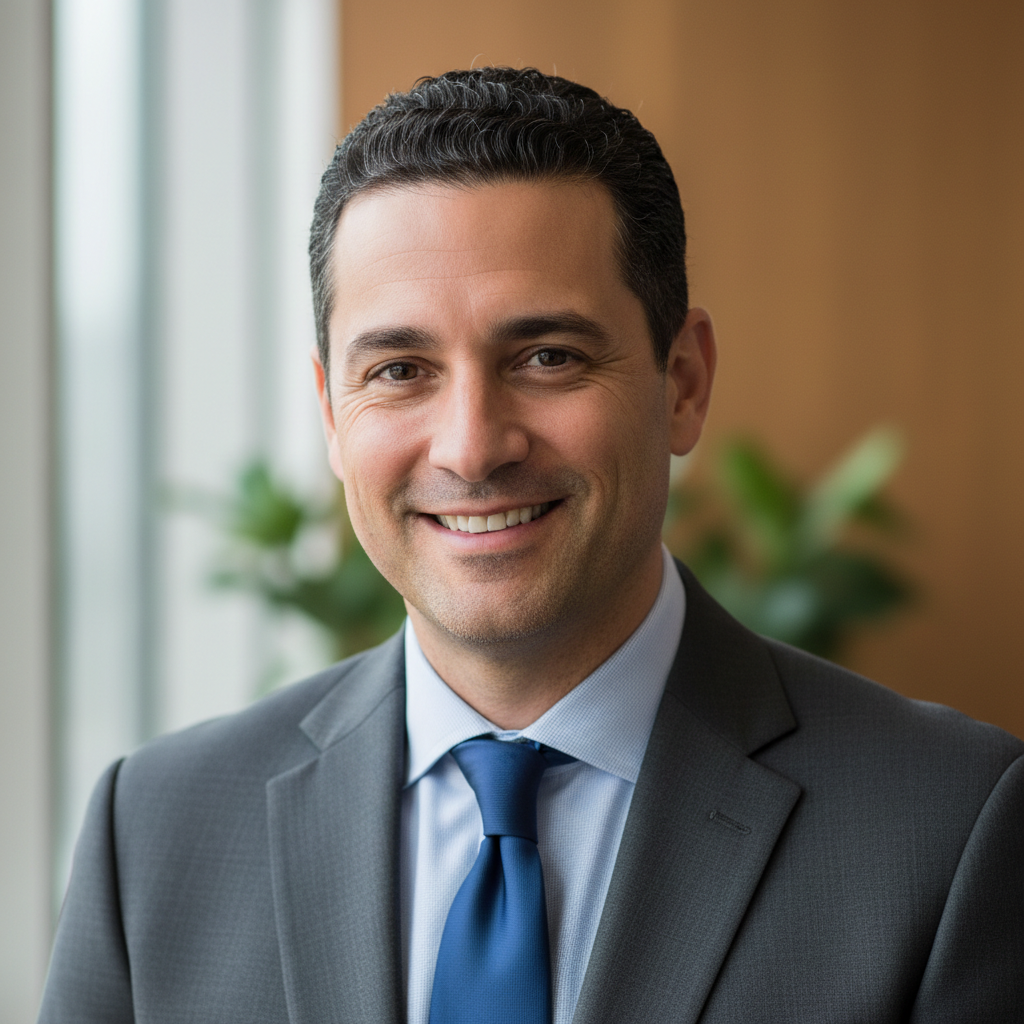 Photo de profil de Thomas, homme d'affaires souriant