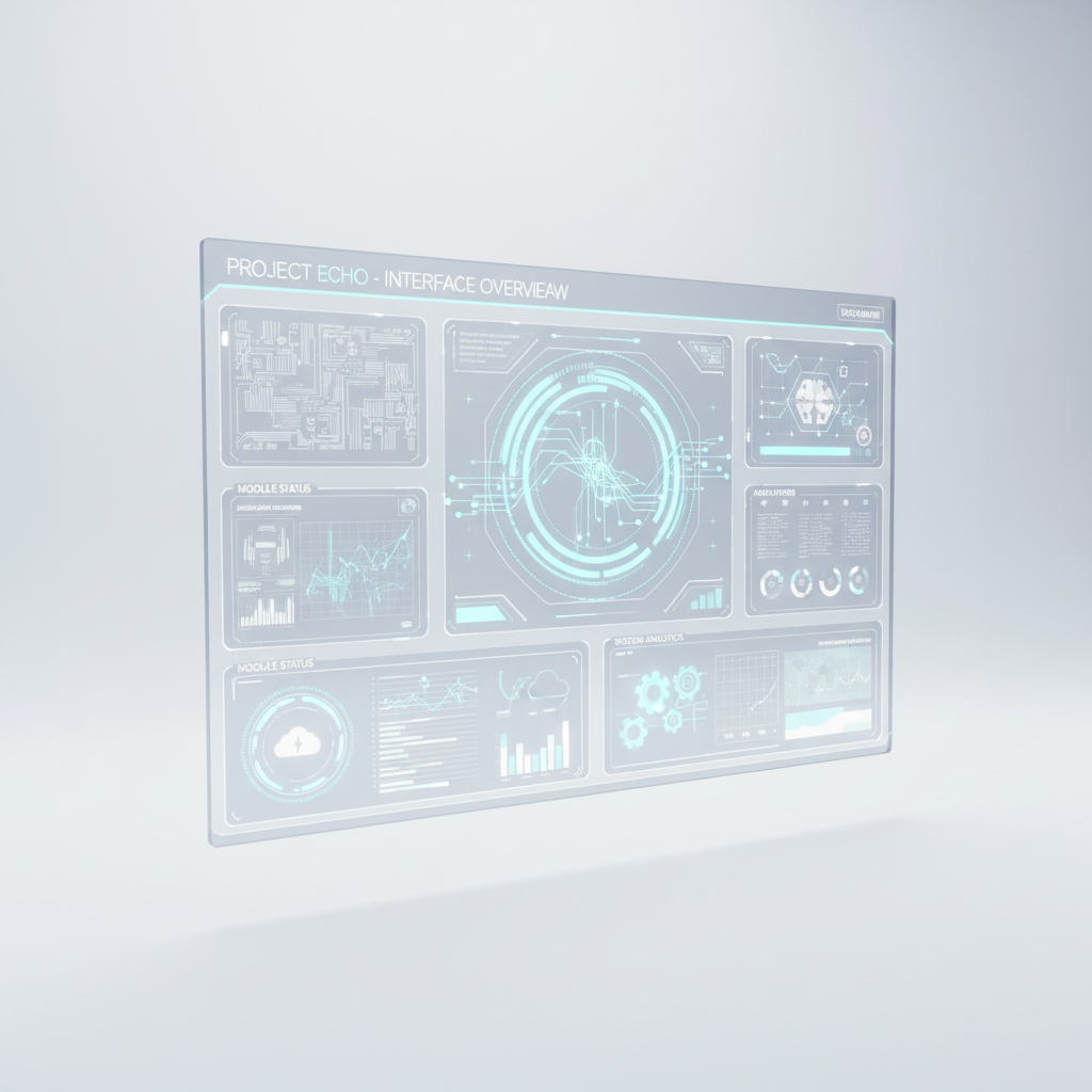 Colourful data visualization on a screen, bright white background, clean studio lighting