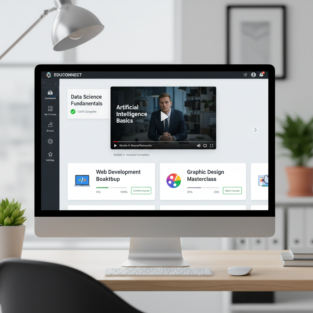 Preview of related project: Online Learning Platform (LMS)