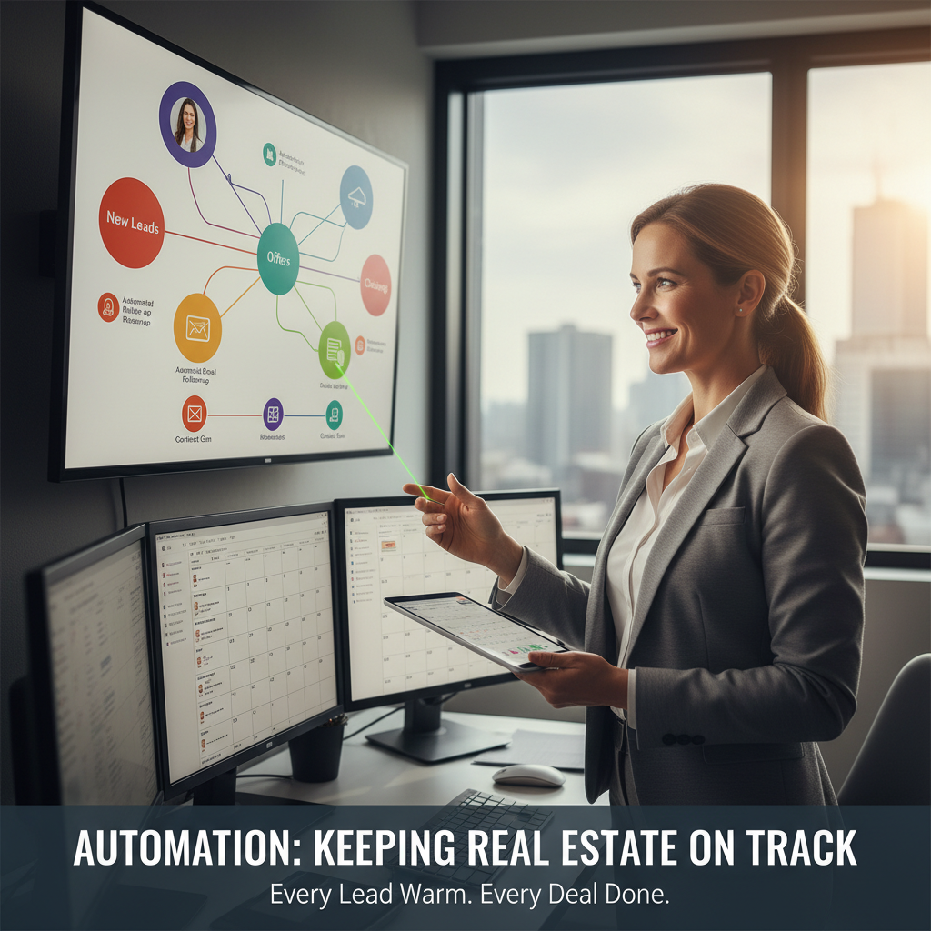 Real Estate business environment showing professional workspace
