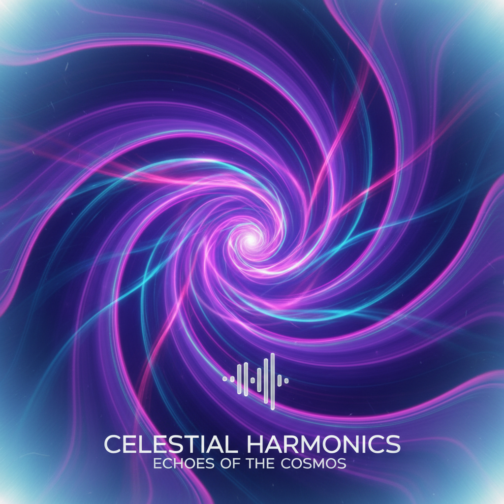 Abstract purple and blue light patterns on dark background for Digital Ghost album