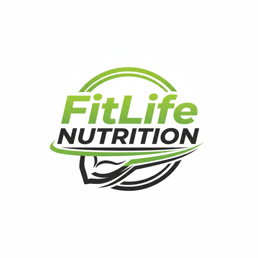 Fitness supplement static ad with bold typography on dark dramatic background