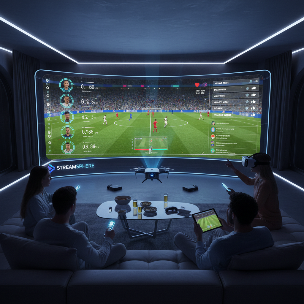 Interactive sports broadcast experience on streaming platform