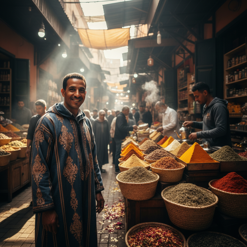 Laila professional licensed tour guide Morocco warm smile medina background