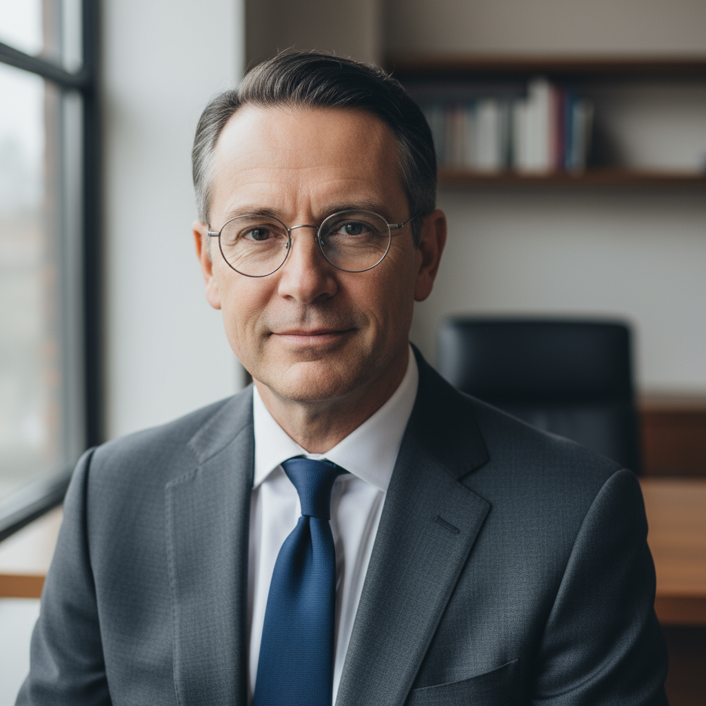 Portrait of Theo Nakamura, collector with glasses