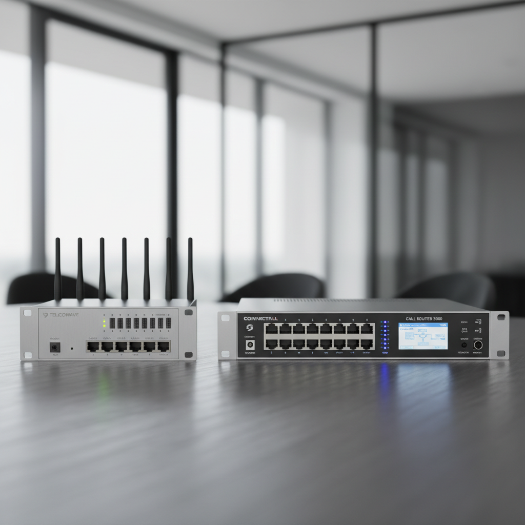 GSM gateway and network switching equipment for enterprise telephony and call routing