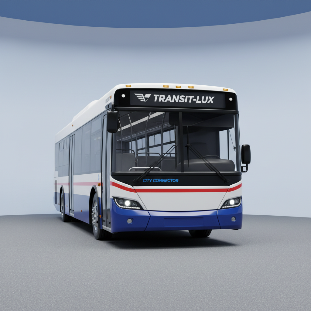 Commercial bus transportation vehicle