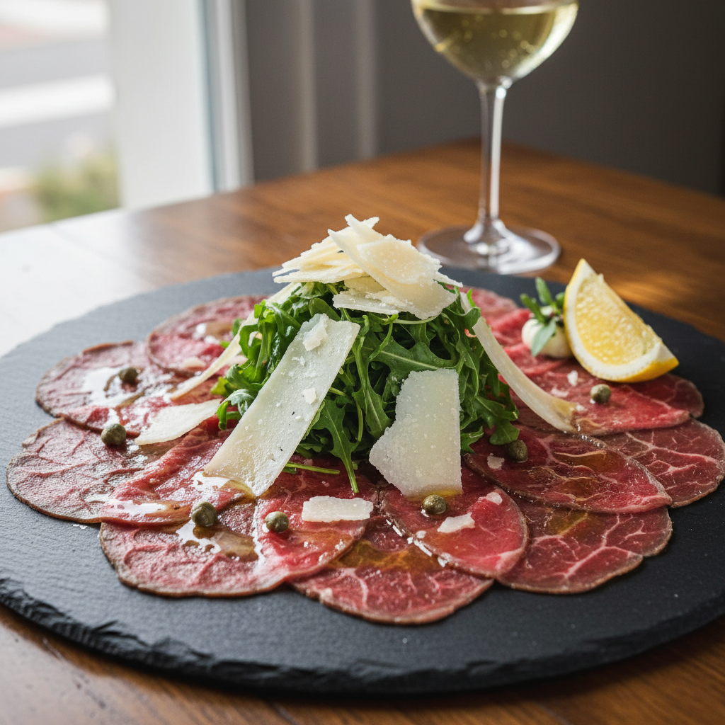 Prosciutto e Rucola - Thinly sliced prosciutto di Parma, wild rocket, shaved parmi