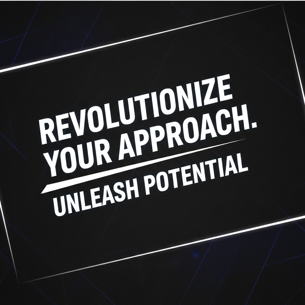 Bold hook slide template with dark background and large white text overlay