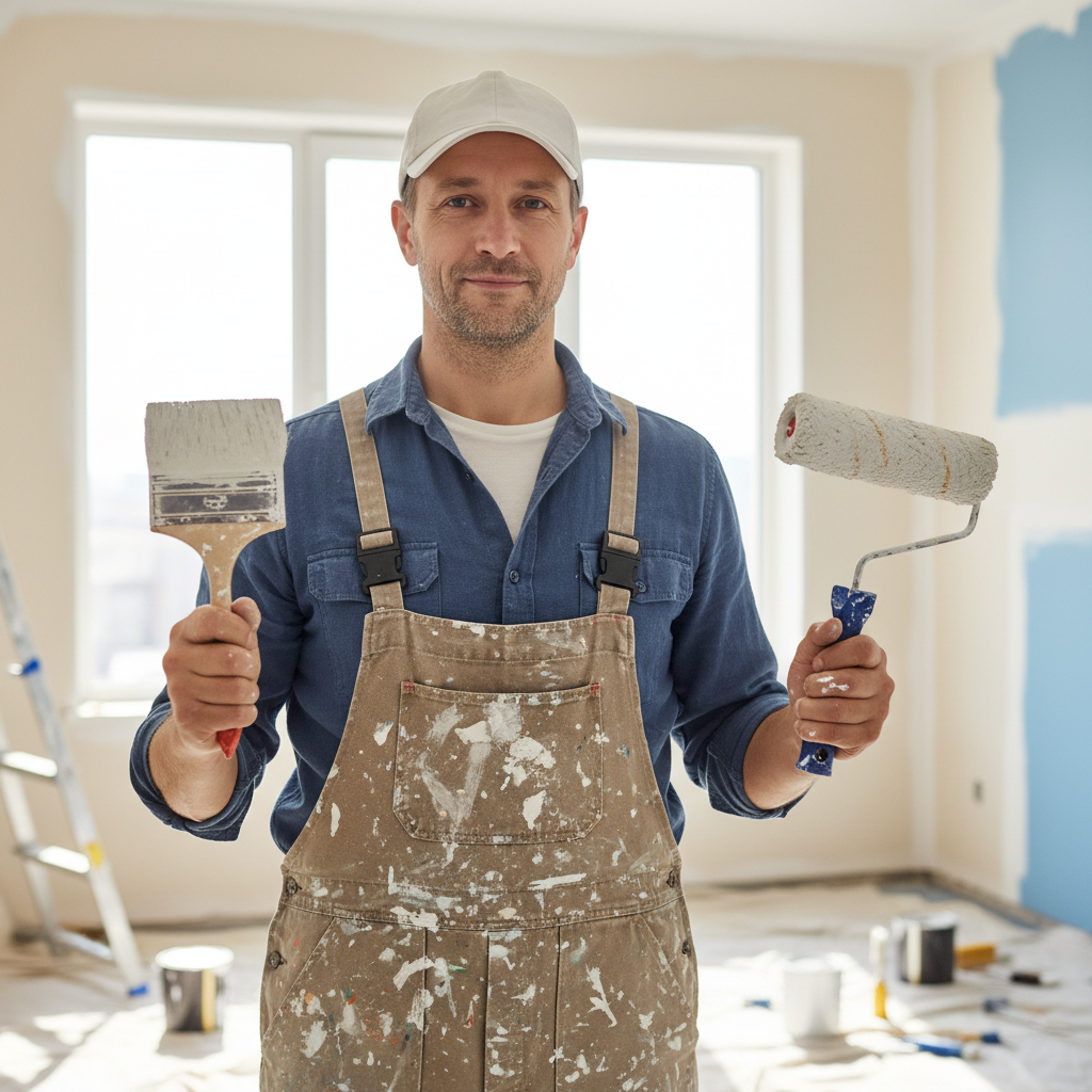 Liam O'Brien — professional painter and decorator in work clothes