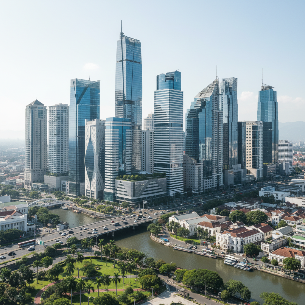 Surabaya city skyline