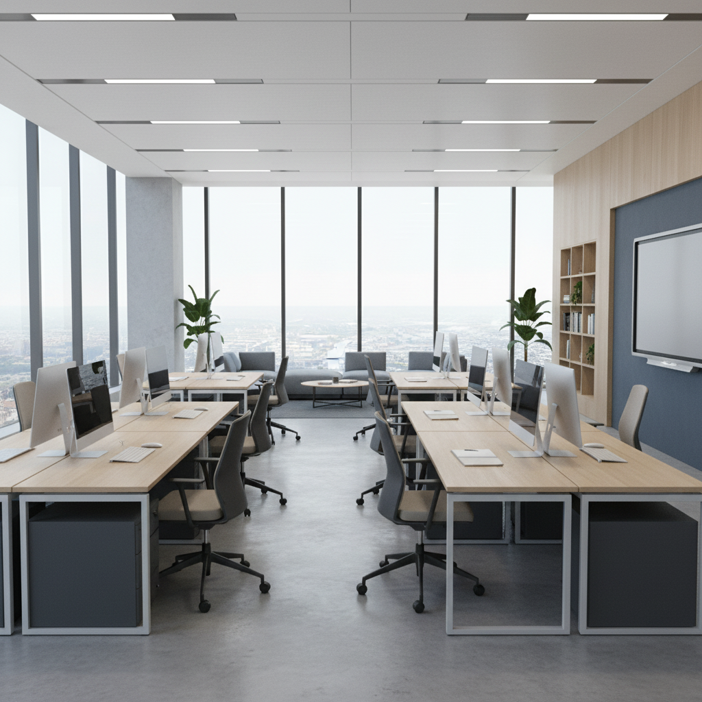 Directrice générale Ada Mounguengui Ganiyou en consultation avec un client dans les bureaux d'Okome Menie