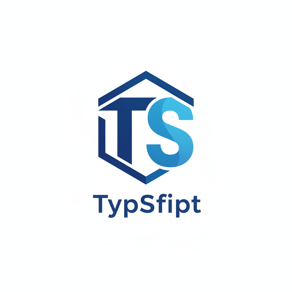 TypeScript logo - blue square with white TS letters