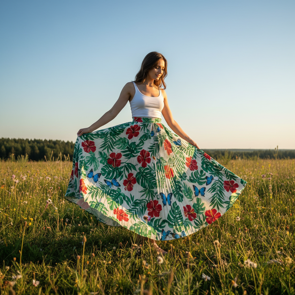 Printed Maxi Skirt — women fashion